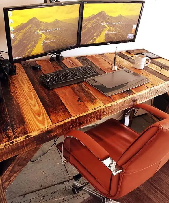 Pallet Desk Design Plan