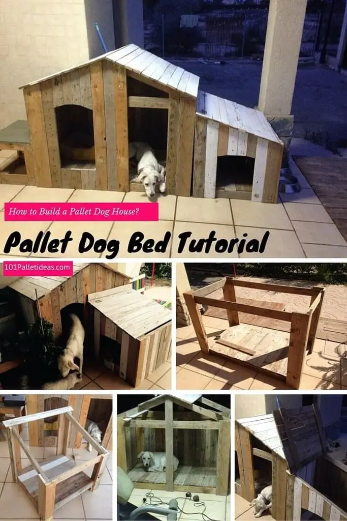 Pallet Dog Bed And House