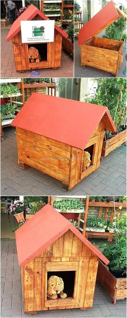 Pallet Dog House For Small To Medium Sized Dogs