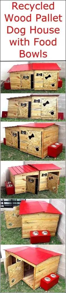 Pallet Dog House With Doors