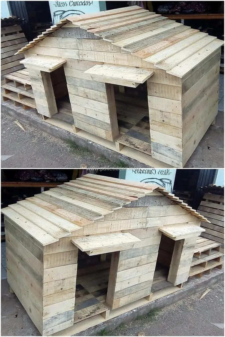 17 Pallet Dog House Diy Plans And Ideas Cut The Wood