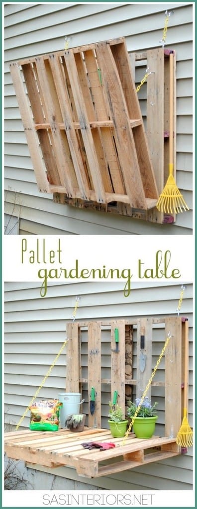 Pallet Gardening Table