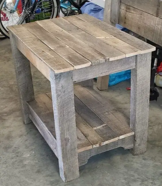 Pallet Table Night Stand