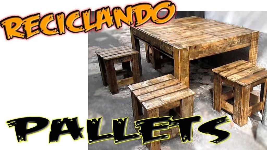Pallet Table And Banquetos