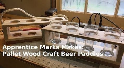 Pallet Wood Beer Paddles