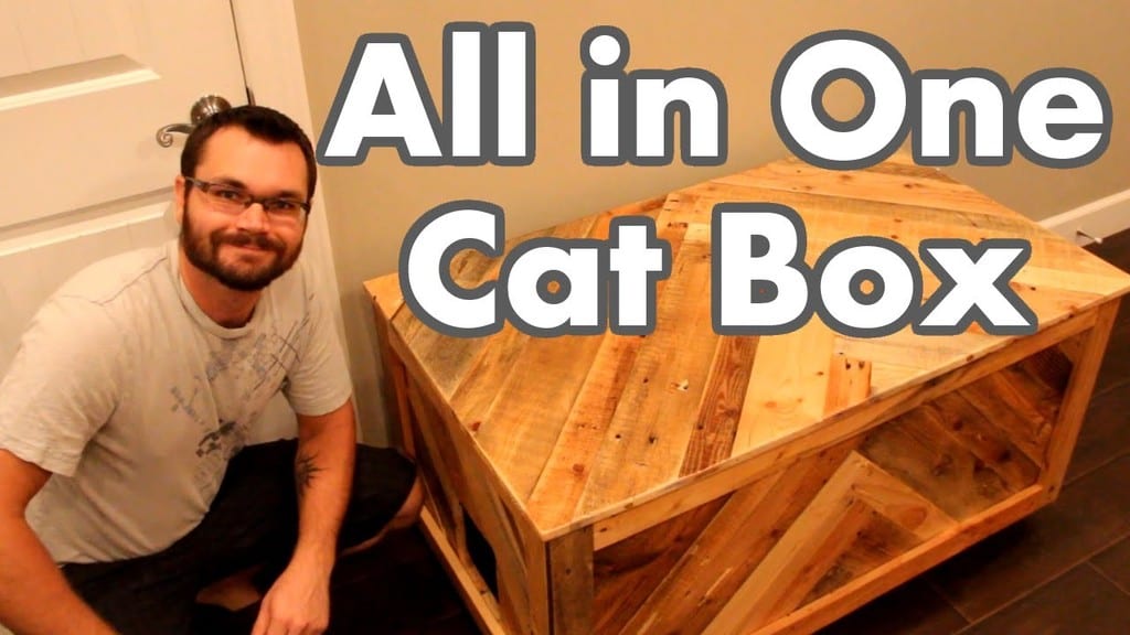 Pallet Wood Cat Box
