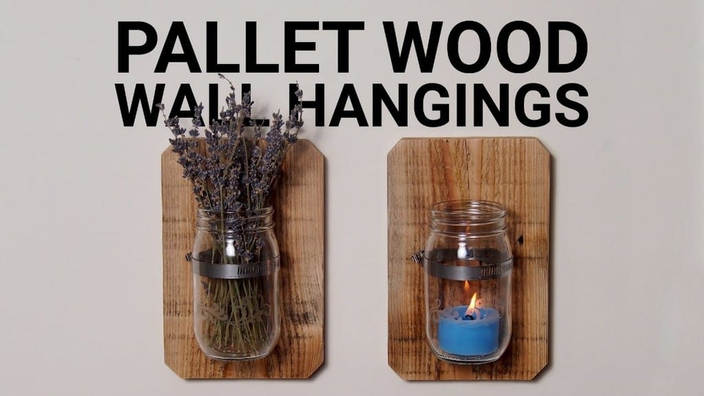 Pallet Wood Jar Wall Hangings