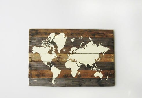 Pallet World Map By The Merry Thought