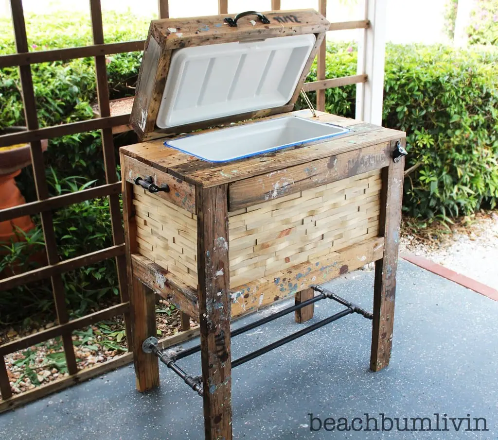 Rustic Cooler Stand