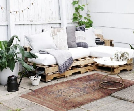 Rustic L Shape Pallet Couch By Hunker