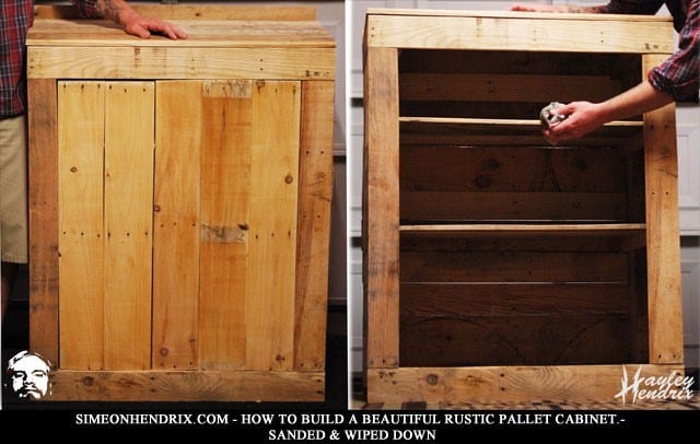 Rustic Pallet Cabinet