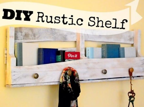 Rustic Pallet Shelf Design