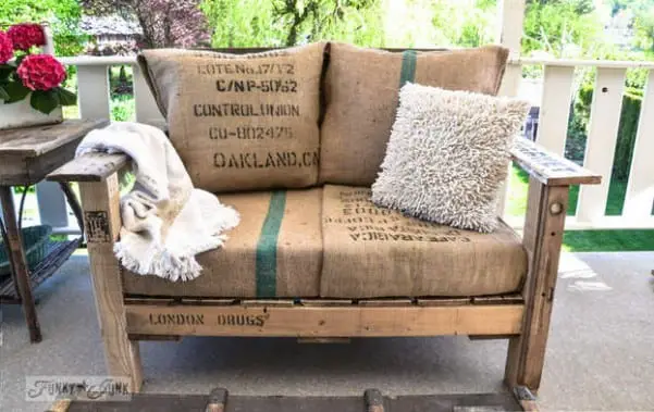 Rustic Pallet Sofa By Funky Junk Interiors