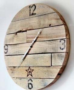 Rustic Pallet Wood Clock By Thistle Woodfarms