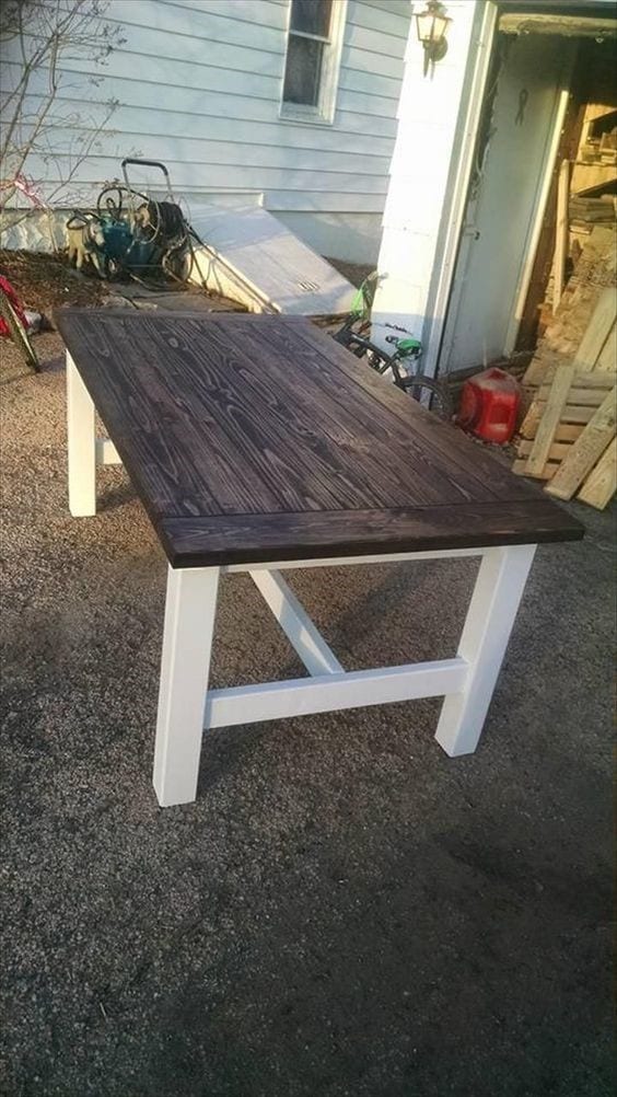 Rustic Style Pallet Table