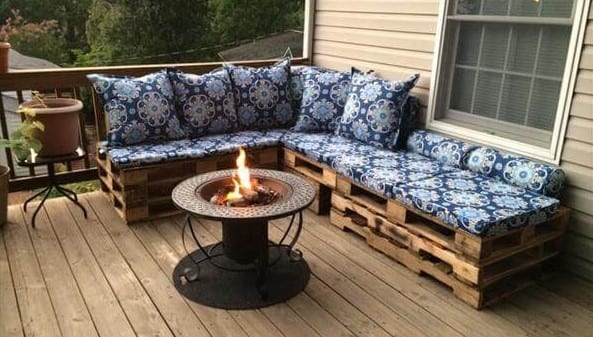 Sectional Pallet Sofa For Patio By 99 Pallet Ideas