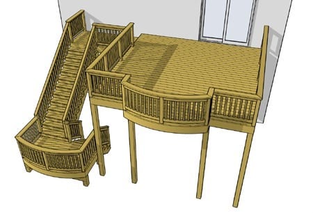 Simple High Elevation Deck