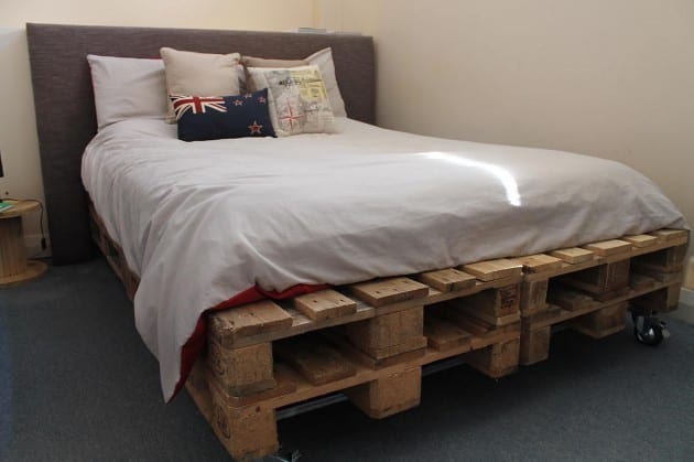 Simple Pallet Bed Frame 2