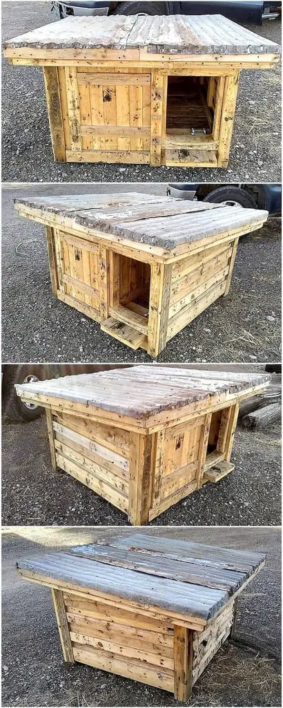 Simple Pallet Dog House