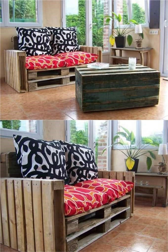 Simple Pallet Sofa