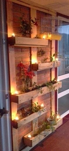 Stunning Indoor Planter Made From Pallet Wood
