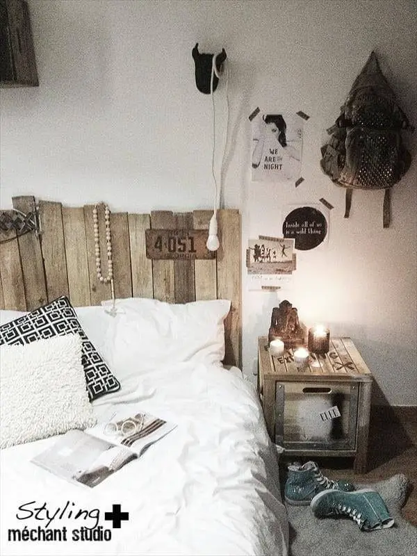 Stylish Pallet Headboard