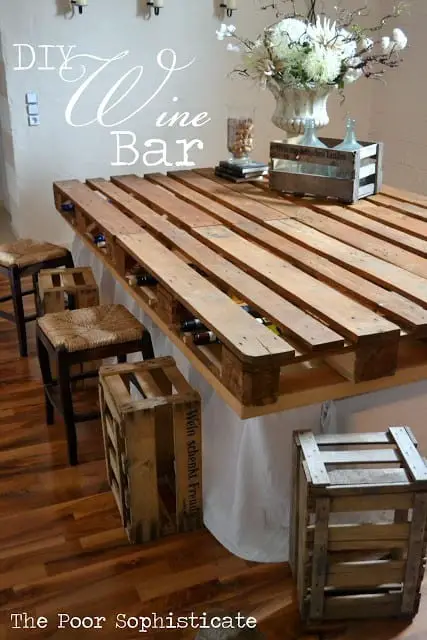 The Poor Sophisticate Diy Pallet Bar