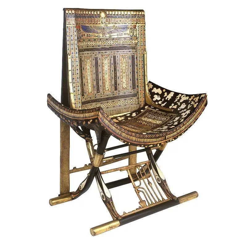 Tutankhamun’s Folding Stool With Legs Painted As Duck Heads