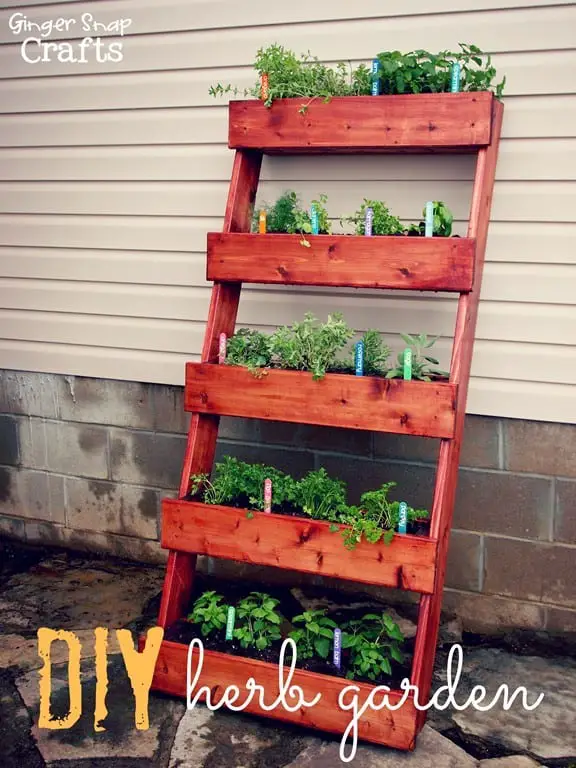 Varnished Pallet Herb Garden