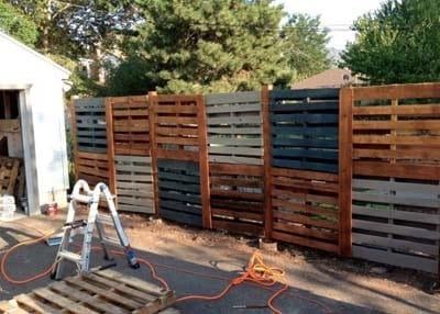 Very High Pallet Fence