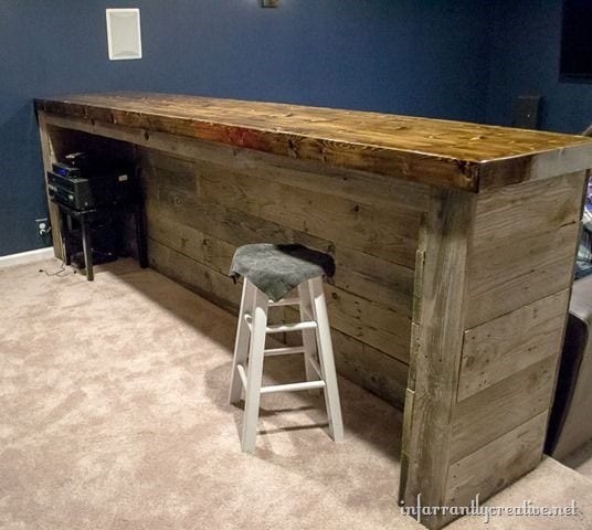 Very Sturdy Pallet Bar Design