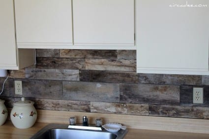 Wood Backsplash