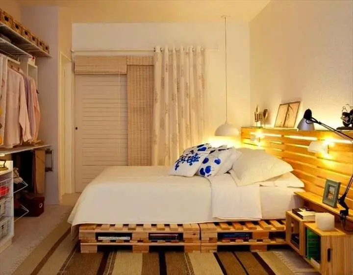 Wooden Headboard And Bed Frame