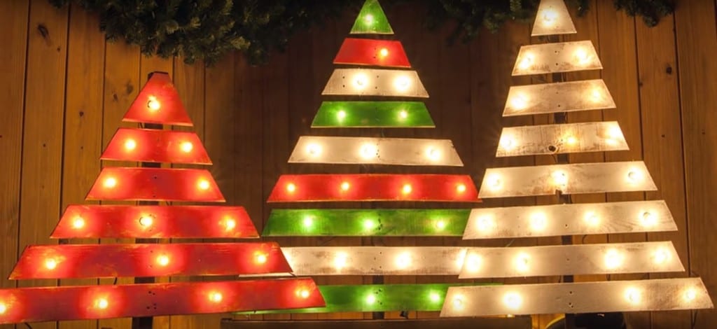 Wooden Pallet Christmas Tree 35