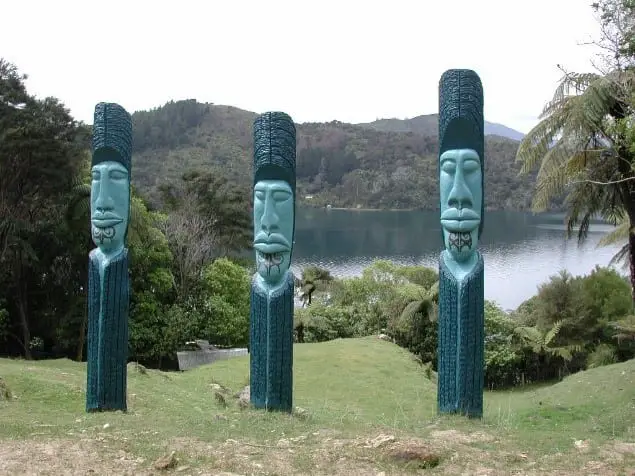 Pouwhenua Carved Land Posts