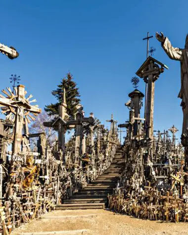 Wood Culture Lithuania Hill Of Crosses